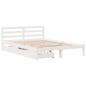 vidaXL Massivholzbett ohne Matratze Weiß 150x200 cm Kiefernholz vidaXL Massivholzbett ohne Matratze Weiß 150x200 cm Kiefernholz