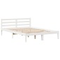 vidaXL Massivholzbett ohne Matratze Weiß 150x200 cm Kiefernholz vidaXL Massivholzbett ohne Matratze Weiß 150x200 cm Kiefernholz