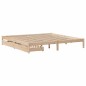vidaXL Massivholzbett ohne Matratze 200x200 cm Kiefer vidaXL Massivholzbett ohne Matratze 200x200 cm Kiefer