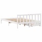 vidaXL Massivholzbett ohne Matratze Weiß 150x200 cm Kiefernholz vidaXL Massivholzbett ohne Matratze Weiß 150x200 cm Kiefernholz