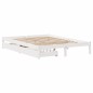 vidaXL Massivholzbett ohne Matratze Weiß 120x190 cm Kiefernholz vidaXL Massivholzbett ohne Matratze Weiß 120x190 cm Kiefernholz