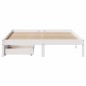 vidaXL Massivholzbett ohne Matratze Weiß 120x190 cm Kiefernholz vidaXL Massivholzbett ohne Matratze Weiß 120x190 cm Kiefernholz