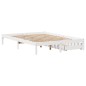 vidaXL Massivholzbett ohne Matratze Weiß 120x190 cm Kiefernholz vidaXL Massivholzbett ohne Matratze Weiß 120x190 cm Kiefernholz