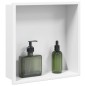 vidaXL Duschnische Mattweiß 32x32x9 cm Edelstahl vidaXL Duschnische Mattweiß 32x32x9 cm Edelstahl