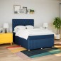 vidaXL Boxspringbett mit Matratze Blau 140x190 cm Stoff vidaXL Boxspringbett mit Matratze Blau 140x190 cm Stoff
