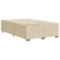 vidaXL Bettgestell Creme 120x200 cm Stoff vidaXL Bettgestell Creme 120x200 cm Stoff