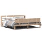 vidaXL Massivholzbett mit Kopfteil 200x200 cm Kiefer vidaXL Massivholzbett mit Kopfteil 200x200 cm Kiefer