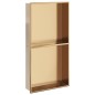 vidaXL Duschnische Golden Gebürstet 32x62x9 cm Edelstahl vidaXL Duschnische Golden Gebürstet 32x62x9 cm Edelstahl