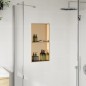 vidaXL Duschnische Golden Gebürstet 32x62x9 cm Edelstahl vidaXL Duschnische Golden Gebürstet 32x62x9 cm Edelstahl