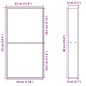 vidaXL Duschnische Golden Gebürstet 32x62x9 cm Edelstahl vidaXL Duschnische Golden Gebürstet 32x62x9 cm Edelstahl