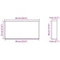 vidaXL Duschnische Mattweiß 62x32x9 cm Edelstahl vidaXL Duschnische Mattweiß 62x32x9 cm Edelstahl
