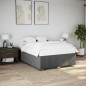 vidaXL Bettgestell ohne Matratze Dunkelgrau 160x200 cm Stoff vidaXL Bettgestell ohne Matratze Dunkelgrau 160x200 cm Stoff