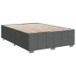 vidaXL Bettgestell ohne Matratze Dunkelgrau 160x200 cm Stoff vidaXL Bettgestell ohne Matratze Dunkelgrau 160x200 cm Stoff