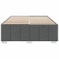 vidaXL Bettgestell ohne Matratze Dunkelgrau 160x200 cm Stoff vidaXL Bettgestell ohne Matratze Dunkelgrau 160x200 cm Stoff