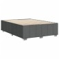 vidaXL Bettgestell ohne Matratze Dunkelgrau 160x200 cm Stoff vidaXL Bettgestell ohne Matratze Dunkelgrau 160x200 cm Stoff