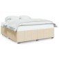 vidaXL Bettgestell ohne Matratze Creme 180x200 cm Stoff vidaXL Bettgestell ohne Matratze Creme 180x200 cm Stoff