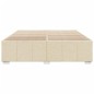 vidaXL Bettgestell ohne Matratze Creme 180x200 cm Stoff vidaXL Bettgestell ohne Matratze Creme 180x200 cm Stoff