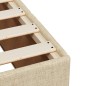 vidaXL Bettgestell ohne Matratze Creme 180x200 cm Stoff vidaXL Bettgestell ohne Matratze Creme 180x200 cm Stoff