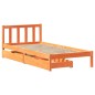 vidaXL Massivholzbett ohne Matratze Wachsbraun 90x190 cm Kiefernholz vidaXL Massivholzbett ohne Matratze Wachsbraun 90x190 cm Kiefernholz