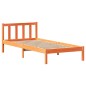vidaXL Massivholzbett ohne Matratze Wachsbraun 90x190 cm Kiefernholz vidaXL Massivholzbett ohne Matratze Wachsbraun 90x190 cm Kiefernholz
