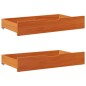 vidaXL Massivholzbett ohne Matratze Wachsbraun 90x190 cm Kiefernholz vidaXL Massivholzbett ohne Matratze Wachsbraun 90x190 cm Kiefernholz