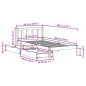 vidaXL Massivholzbett ohne Matratze Wachsbraun 90x190 cm Kiefernholz vidaXL Massivholzbett ohne Matratze Wachsbraun 90x190 cm Kiefernholz