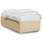 vidaXL Bettgestell Creme 80x200 cm Stoff vidaXL Bettgestell Creme 80x200 cm Stoff