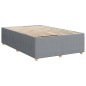vidaXL Boxspringbett mit Matratze Hellgrau 120x200 cm Stoff vidaXL Boxspringbett mit Matratze Hellgrau 120x200 cm Stoff