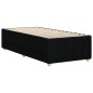 vidaXL Bettgestell ohne Matratze Schwarz 90x200 cm Stoff vidaXL Bettgestell ohne Matratze Schwarz 90x200 cm Stoff