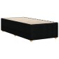 vidaXL Bettgestell ohne Matratze Schwarz 100x200 cm Stoff vidaXL Bettgestell ohne Matratze Schwarz 100x200 cm Stoff