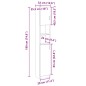 vidaXL Badezimmerschrank Sonoma-Eiche 32x25,5x190 cm Holzwerkstoff vidaXL Badezimmerschrank Sonoma-Eiche 32x25,5x190 cm Holzwerkstoff