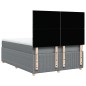 vidaXL Boxspringbett mit Matratze Hellgrau 140x190 cm Stoff vidaXL Boxspringbett mit Matratze Hellgrau 140x190 cm Stoff