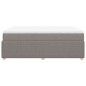 vidaXL Boxspringbett mit Matratze Taupe 140x190 cm Stoff vidaXL Boxspringbett mit Matratze Taupe 140x190 cm Stoff