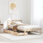 vidaXL Massivholzbett ohne Matratze 100x200 cm Kiefernholz vidaXL Massivholzbett ohne Matratze 100x200 cm Kiefernholz