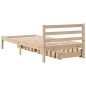 vidaXL Massivholzbett ohne Matratze 100x200 cm Kiefernholz vidaXL Massivholzbett ohne Matratze 100x200 cm Kiefernholz