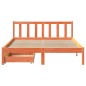 vidaXL Massivholzbett ohne Matratze Wachsbraun 120x200 cm Kiefernholz vidaXL Massivholzbett ohne Matratze Wachsbraun 120x200 cm Kiefernholz