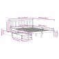 vidaXL Massivholzbett ohne Matratze Wachsbraun 120x200 cm Kiefernholz vidaXL Massivholzbett ohne Matratze Wachsbraun 120x200 cm Kiefernholz
