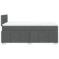 vidaXL Boxspringbett mit Matratze Dunkelgrau 120x200 cm Stoff vidaXL Boxspringbett mit Matratze Dunkelgrau 120x200 cm Stoff