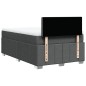 vidaXL Boxspringbett mit Matratze Dunkelgrau 120x200 cm Stoff vidaXL Boxspringbett mit Matratze Dunkelgrau 120x200 cm Stoff