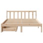 vidaXL Massivholzbett ohne Matratze 120x200 cm Kiefernholz vidaXL Massivholzbett ohne Matratze 120x200 cm Kiefernholz
