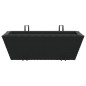 vidaXL Pflanzkasten mit Haken 2 Stk. Schwarz Poly Rattan vidaXL Pflanzkasten mit Haken 2 Stk. Schwarz Poly Rattan