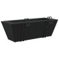vidaXL Pflanzkasten mit Haken 2 Stk. Schwarz Poly Rattan vidaXL Pflanzkasten mit Haken 2 Stk. Schwarz Poly Rattan