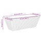 vidaXL Pflanzkasten mit Haken 2 Stk. Schwarz Poly Rattan vidaXL Pflanzkasten mit Haken 2 Stk. Schwarz Poly Rattan