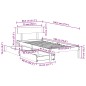 vidaXL Massivholzbett ohne Matratze Weiß 75x190 cm Kiefernholz vidaXL Massivholzbett ohne Matratze Weiß 75x190 cm Kiefernholz