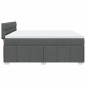 vidaXL Boxspringbett mit Matratze Dunkelgrau 180x200 cm Stoff vidaXL Boxspringbett mit Matratze Dunkelgrau 180x200 cm Stoff
