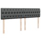 vidaXL Boxspringbett mit Matratze Dunkelgrau 180x200 cm Stoff vidaXL Boxspringbett mit Matratze Dunkelgrau 180x200 cm Stoff