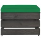 3-tlg. Garten-Lounge-Set mit Kissen Grau Imprägniertes Holz 3-tlg. Garten-Lounge-Set mit Kissen Grau Imprägniertes Holz