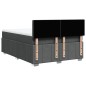 vidaXL Boxspringbett mit Matratze Dunkelgrau 160x200 cm Stoff vidaXL Boxspringbett mit Matratze Dunkelgrau 160x200 cm Stoff