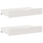vidaXL Massivholzbett ohne Matratze Weiß 150x200 cm Kiefernholz vidaXL Massivholzbett ohne Matratze Weiß 150x200 cm Kiefernholz