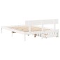 vidaXL Massivholzbett ohne Matratze Weiß 120x190 cm Kiefernholz vidaXL Massivholzbett ohne Matratze Weiß 120x190 cm Kiefernholz